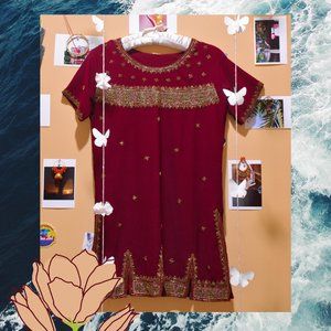 Vintage Indian Kurti (Salwar Kameez Top)